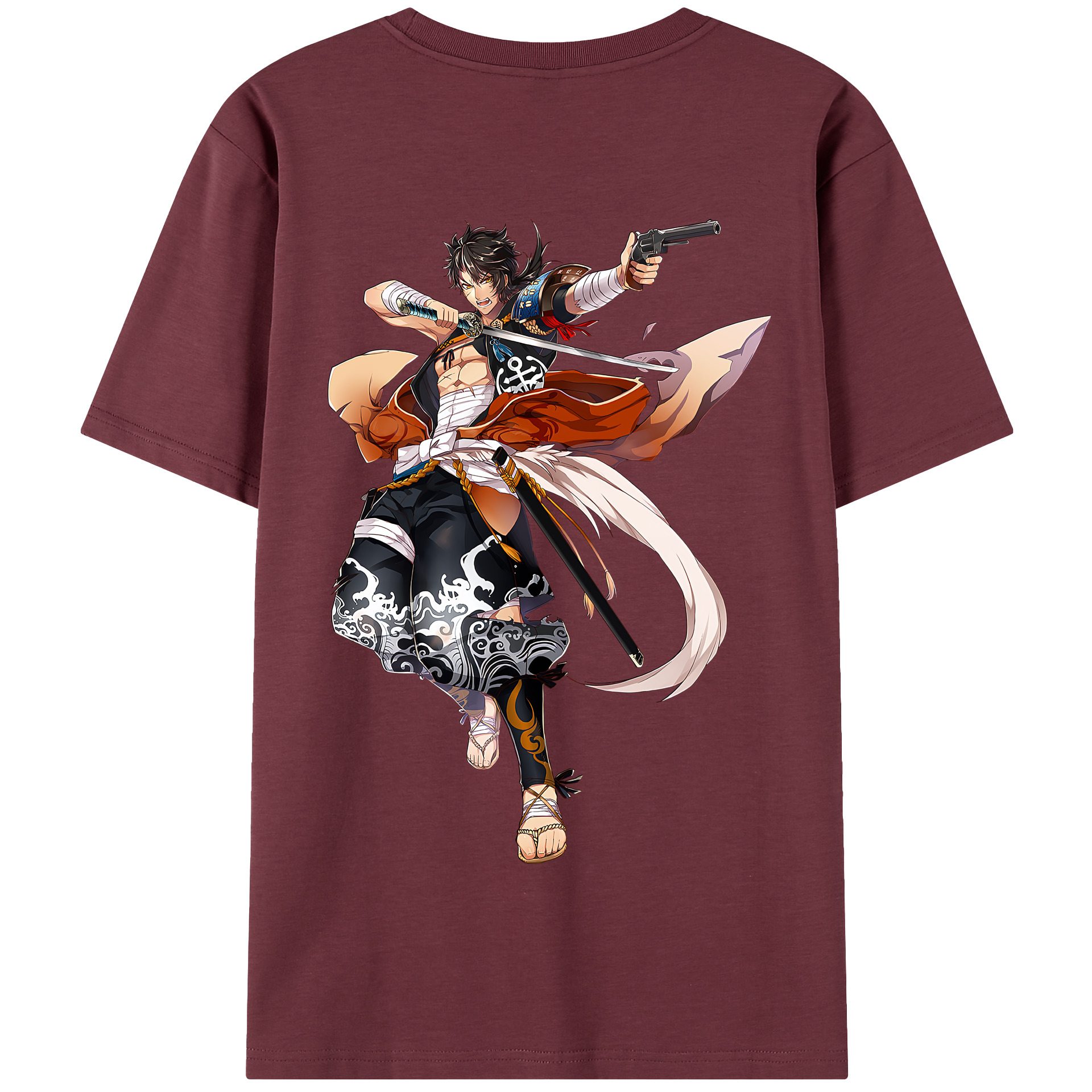 （画像用） 刀剣乱舞 Touken Ranbu 綿100％半袖Tシャツ（背面プリント）